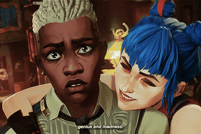 Man And Woman With Genius And Madness GIF