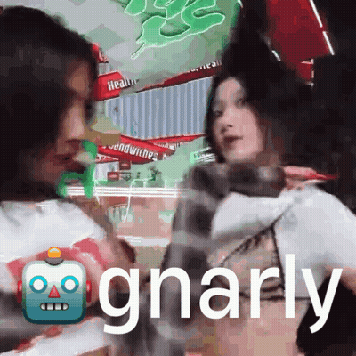 Man And Woman With Gnarly GIF