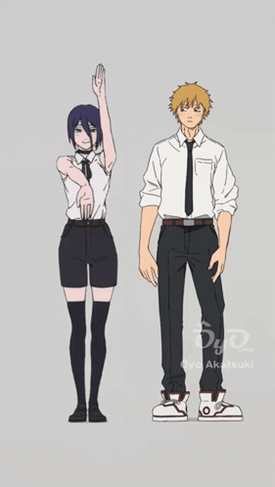 Man And Woman With Hands Up GIF