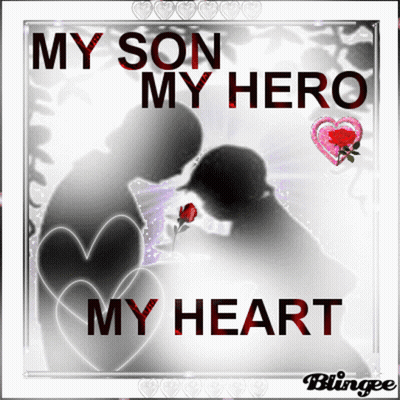 Man And Woman With My Son My Hero My Heart GIF