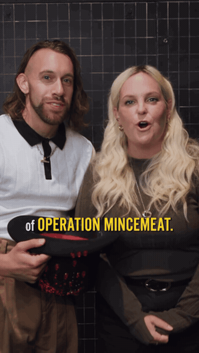 Man And Woman With Operation Mincemeat GIF