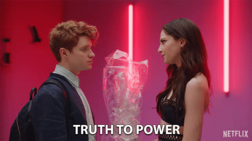 Man And Woman With Truth To Power GIF