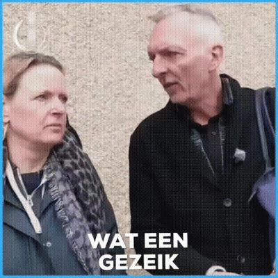 Man And Woman With Wat Een Gezik GIF