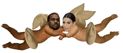 Man And Woman With Wings Sticker