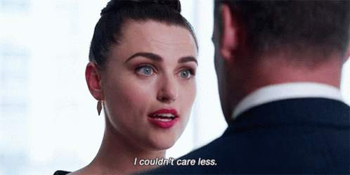 Man And Woman Woman Saying I Couldn't Care Less GIF