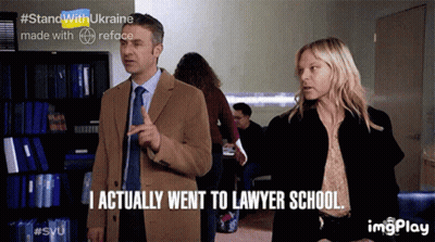 Man And Woman Woman Says I Actually Went To Lawyer School GIF