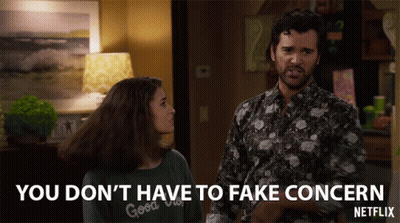 Man And Woman You Don't Have To Fake Concern Netflix GIF