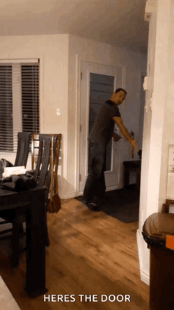 Man Angrily Open The Door GIF