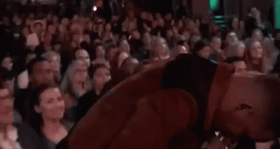 Man Applauding In Crowd GIF