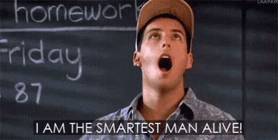 Man Arms Outstretched I Am The Smartest Man Alive GIF