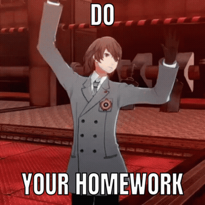 Man Arms Up Do Your Homework GIF