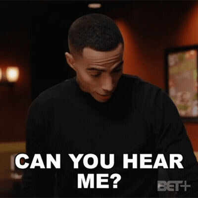 Man Asking Can You Hear Me GIF