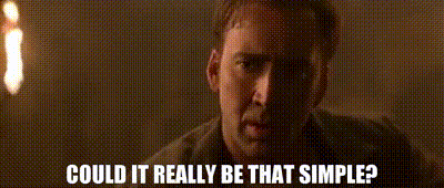 Man Asking Could It Really Be That Simple GIF