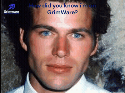 Man Asking How Did You Know I'm On Grimware GIF