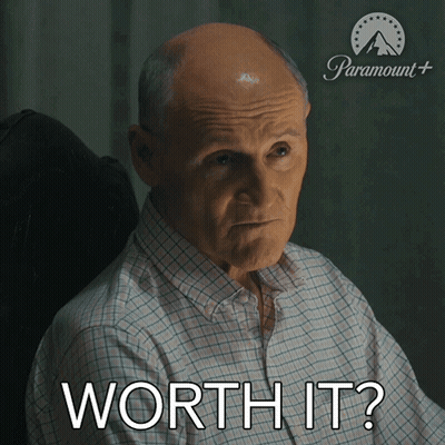 Man Asking If It's Worth It With Paramount Logo GIF