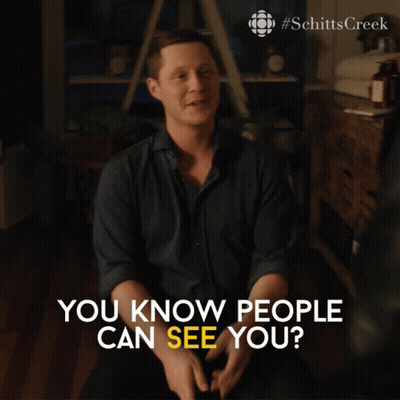 Man Asking If People Can See Him GIF