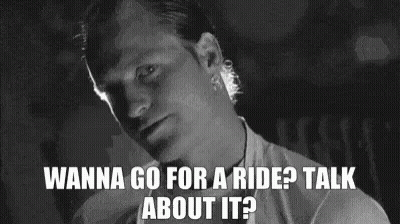 Man Asking Wanna Go For A Ride GIF