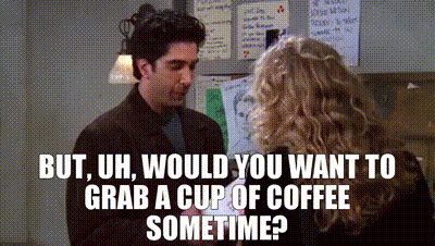 Man Asking Woman For Coffee GIF