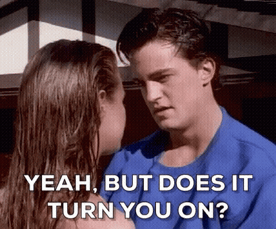 Man Asking Woman If She's Okay GIF