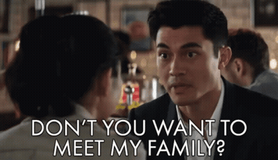 Man Asks Woman Don't You Want To Meet My Family GIF