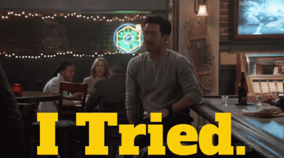 Man At Bar Saying I Tried GIF