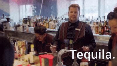 Man At Bar Saying Tequila GIF