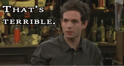 Man At Bar Saying That's Terrible GIF