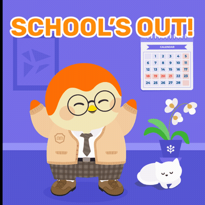 Man At Blackboard: I'm Never Coming Back To School GIF