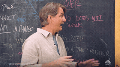 Man At Blackboard No Does Not Work GIF