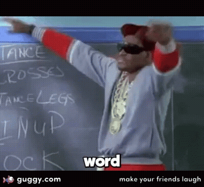 Man At Chalkboard Saying Word GIF