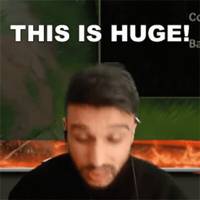 Man At Computer Saying This Is Huge GIF