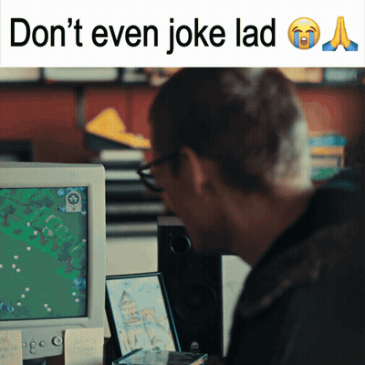Man At Computer Screen Saying Don't Even Joke Lad GIF