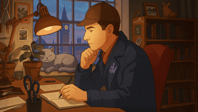 Man At Desk Cat Sleeping On Window GIF