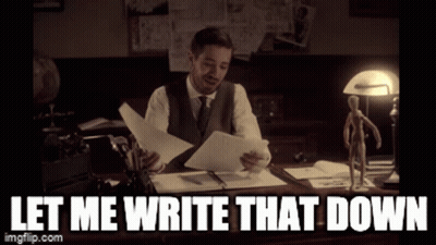 Man At Desk Papers Let Me Write That Down GIF