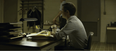 Man At Desk Saying He's Got Friends GIF