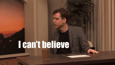 Man At Desk Saying I Can't Believe GIF