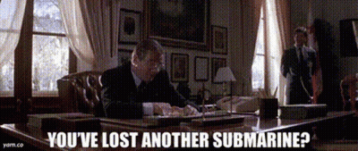 Man At Desk Saying You've Lost Another Submarine GIF