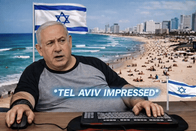 Man At Desk Says Tel Aviv Impressed GIF