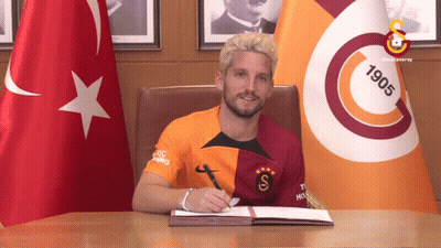 Man At Desk With 1905 Flag GIF