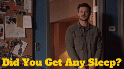 Man At Door Saying Did You Get Any Sleep GIF