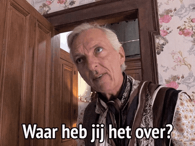 Man At Door Waar Heb Jij Het Over GIF