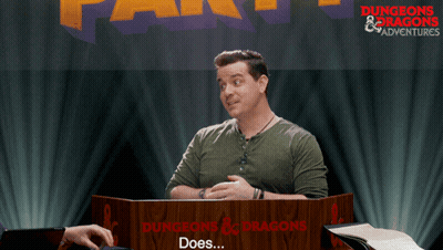 Man At Dungeons & Dragons Podium GIF