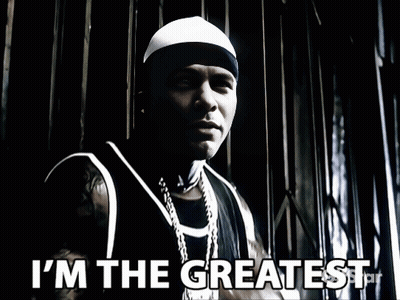 Man At Fence Says I'm The Greatest GIF