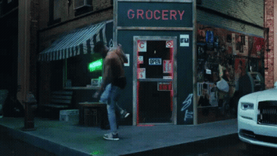 Man At Grocery Store At Night GIF