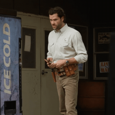 Man At Ice Cold Vending Machine GIF