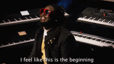 Man At Keyboard Saying I Feel Like This Is The Beginning GIF