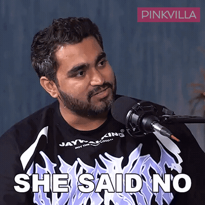 Man At Mic Saying She Said No GIF