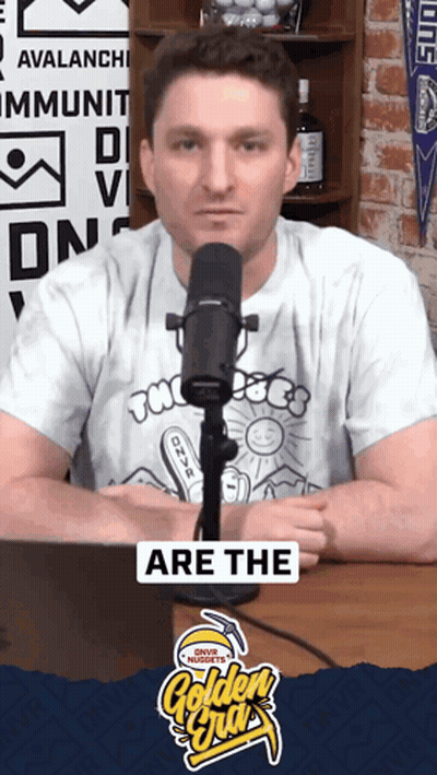 Man At Microphone Are The Golden Nuggets GIF