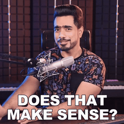 Man At Microphone Does That Make Sense GIF