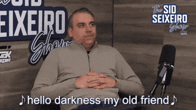 Man At Microphone Hello Darkness My Old Friend GIF